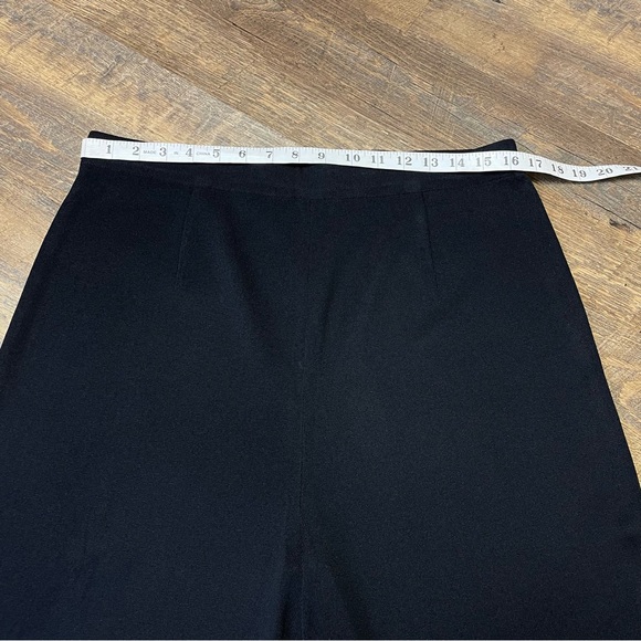 Exclusively Misook Straight Leg Ankle Pants Womens XL Black Pull On Knit Casual - Picture 2 of 9